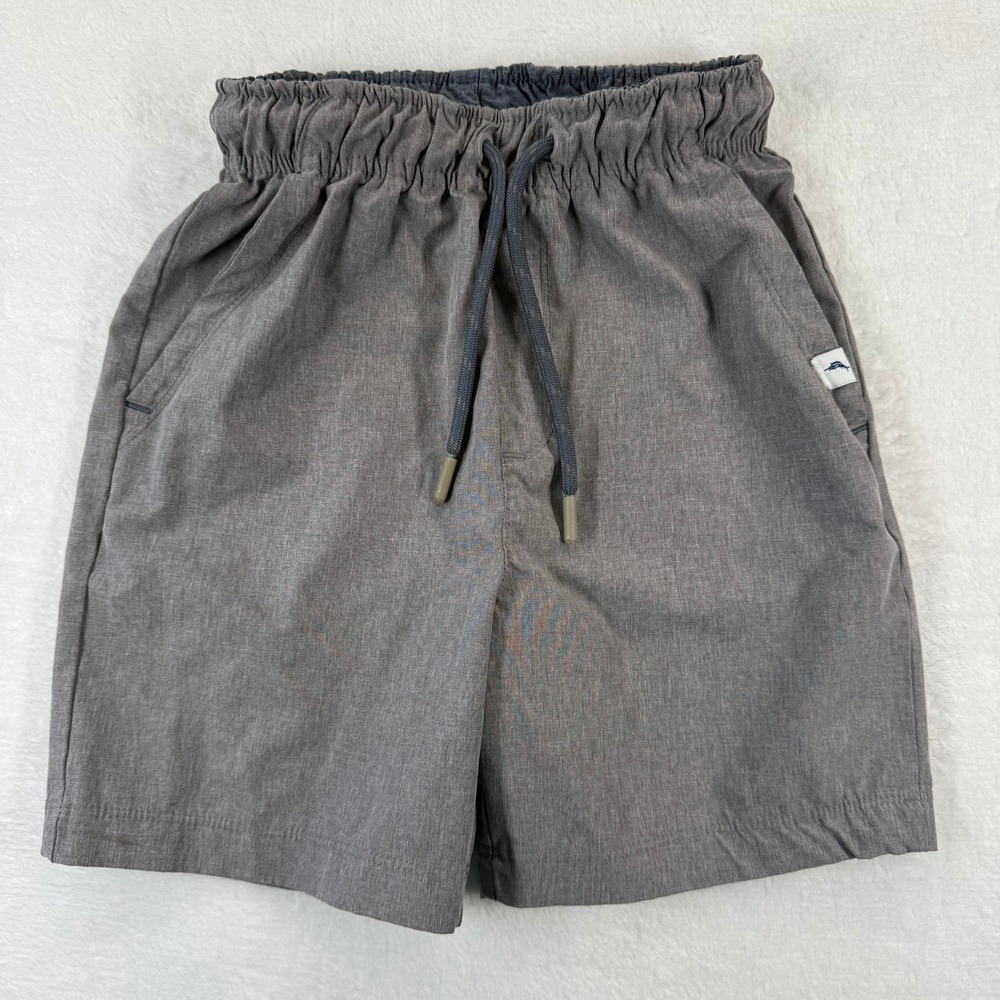 Tommy Bahama Kids Active Shorts‎ Gray Elastic Waist Drawstring Size 5/6